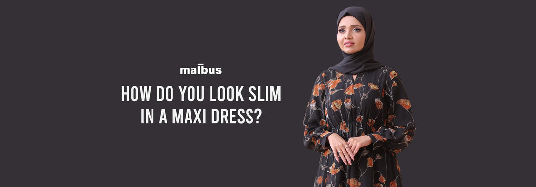 how to look slim in maxi dress