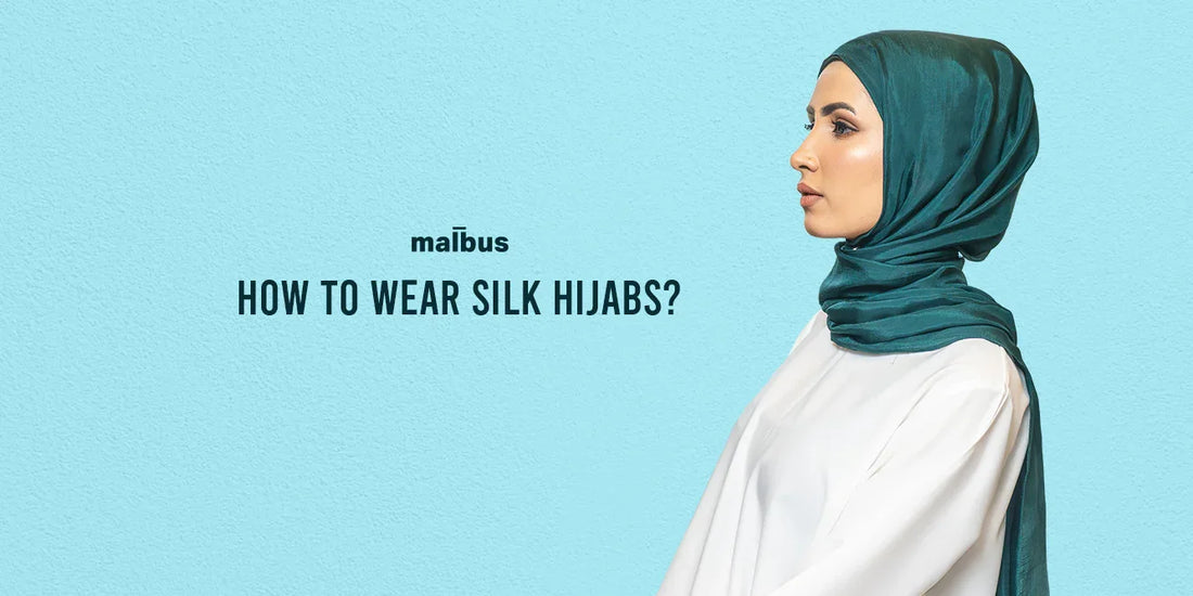 how to wear a silk hijab