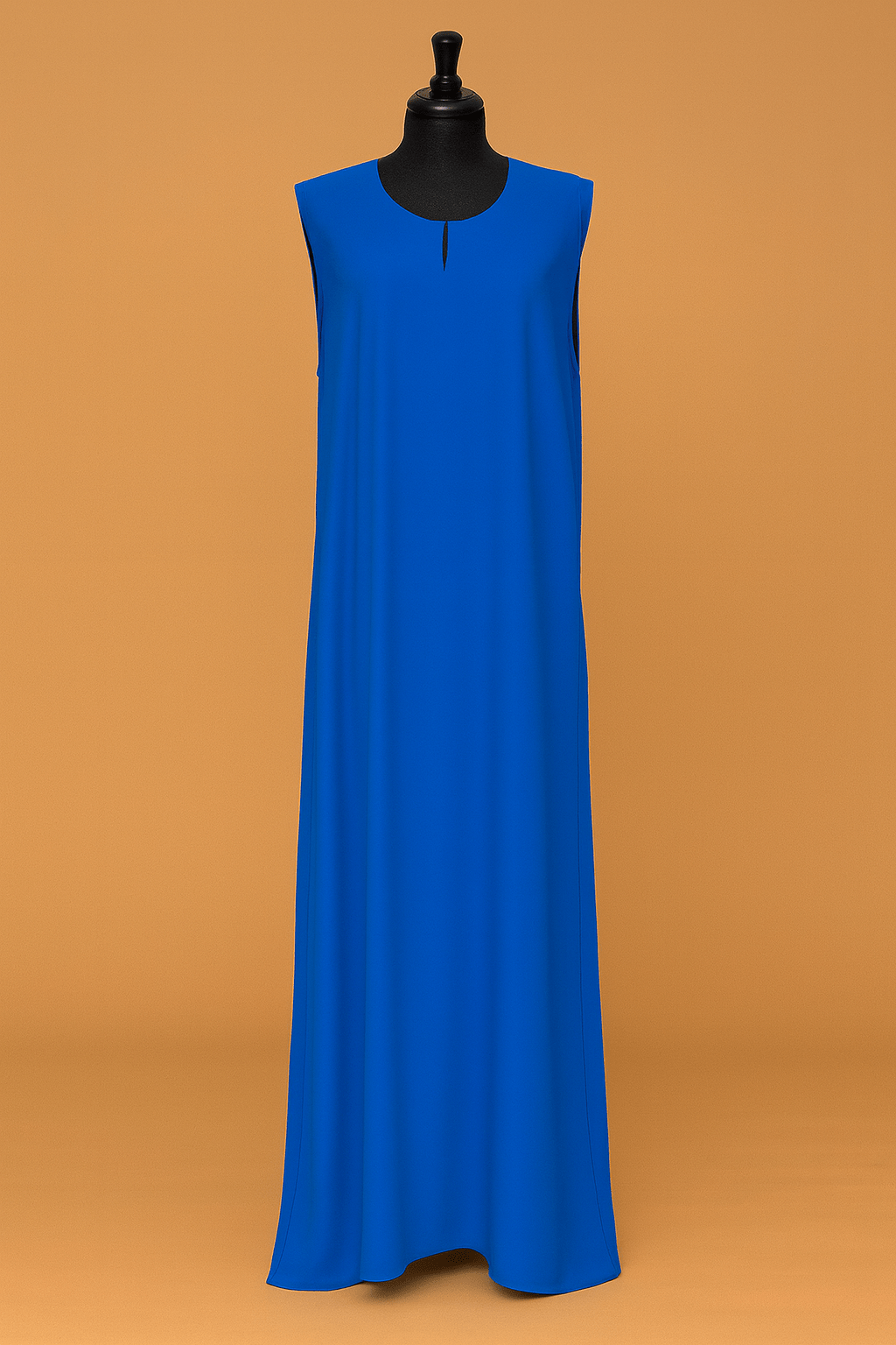 blue dress for baby girl Electric Blue Slip Dress – Vibrant & Stylish Georgette Fabric