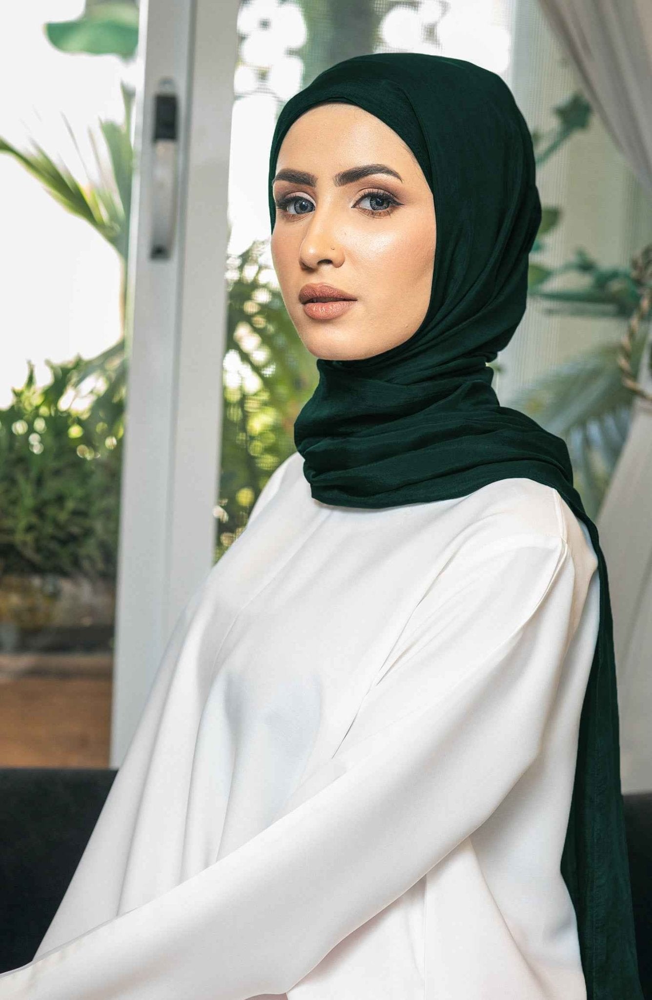Emerald Silk Hijab Luxurious & Lightweight | Malbus Emerald Silk Hijab Luxurious & Lightweight | Malbus