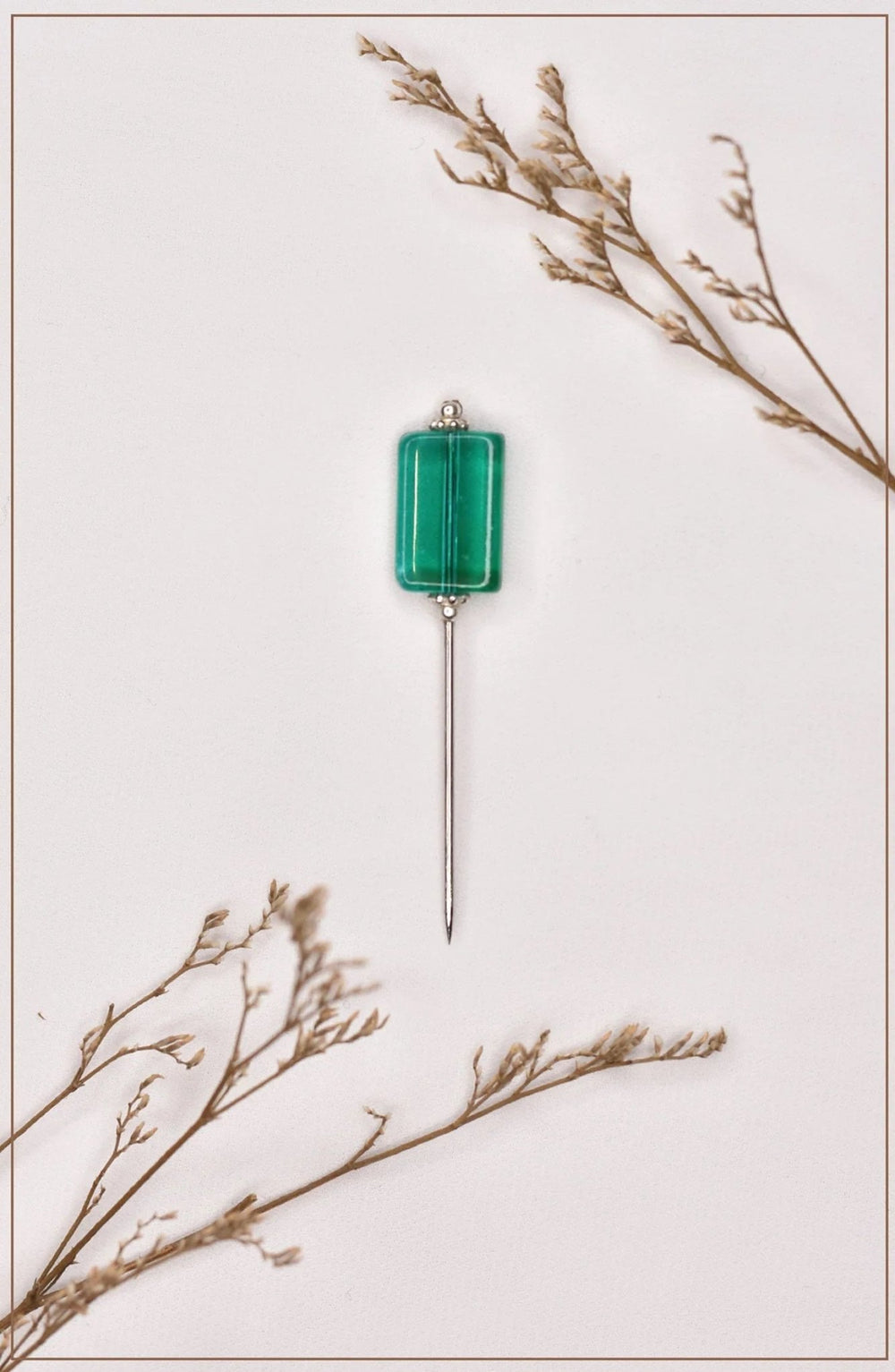 Jade Crystal Hijab Pin - Malbus