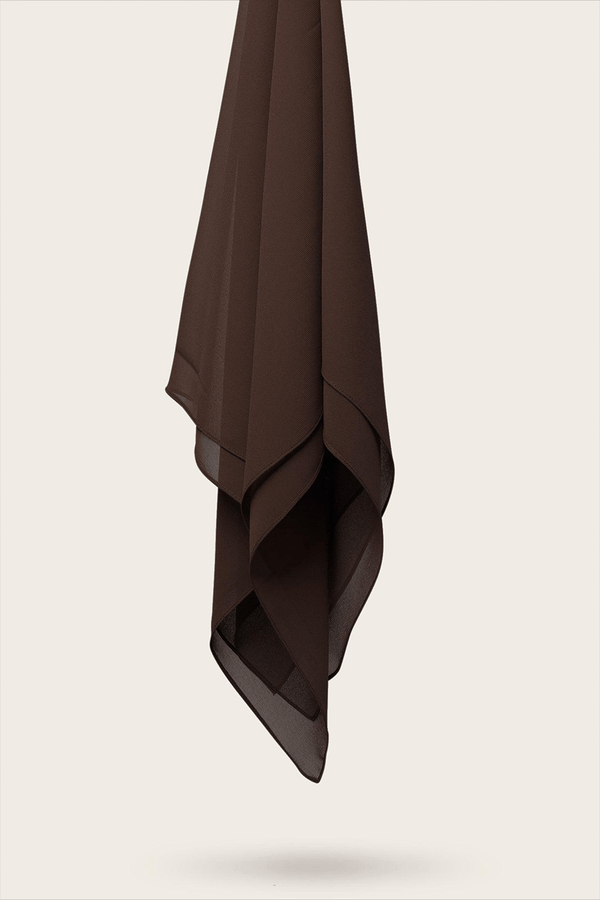 Luxe Chiffon Hijab - Cocoa - Malbus