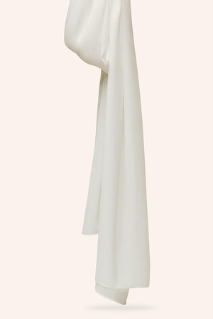 Luxe Chiffon Hijab - Ivory - Malbus