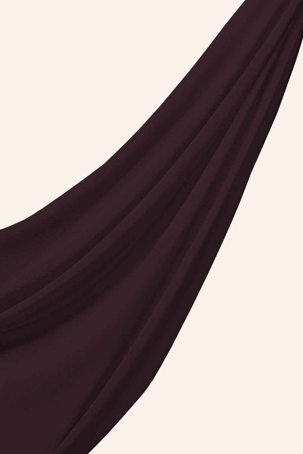 Luxe Chiffon Hijab - Plum - Malbus