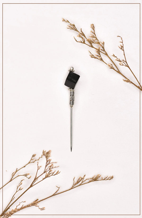 Matt Black Hijab Pin