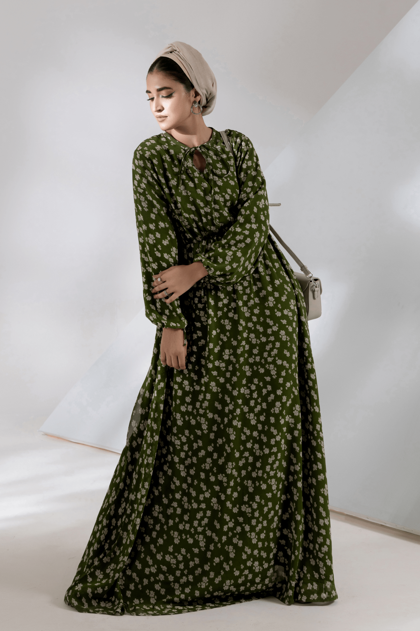 olive chiffon dress Sample Deep Olive Navea Convertible Chiffon Dress