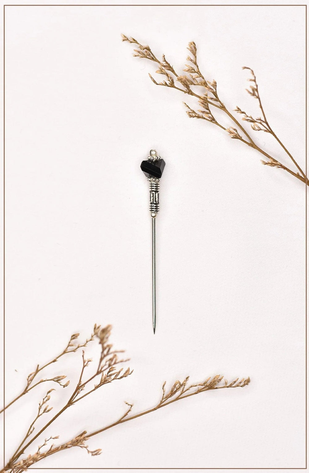 Pear Black Hijab Pin - Malbus