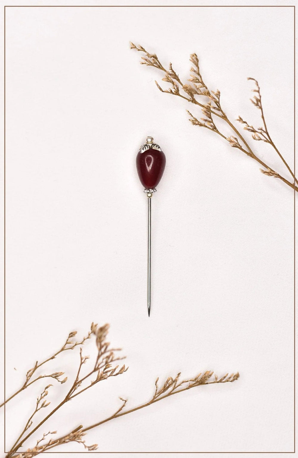 Plum Crystal Hijab Pin - Malbus