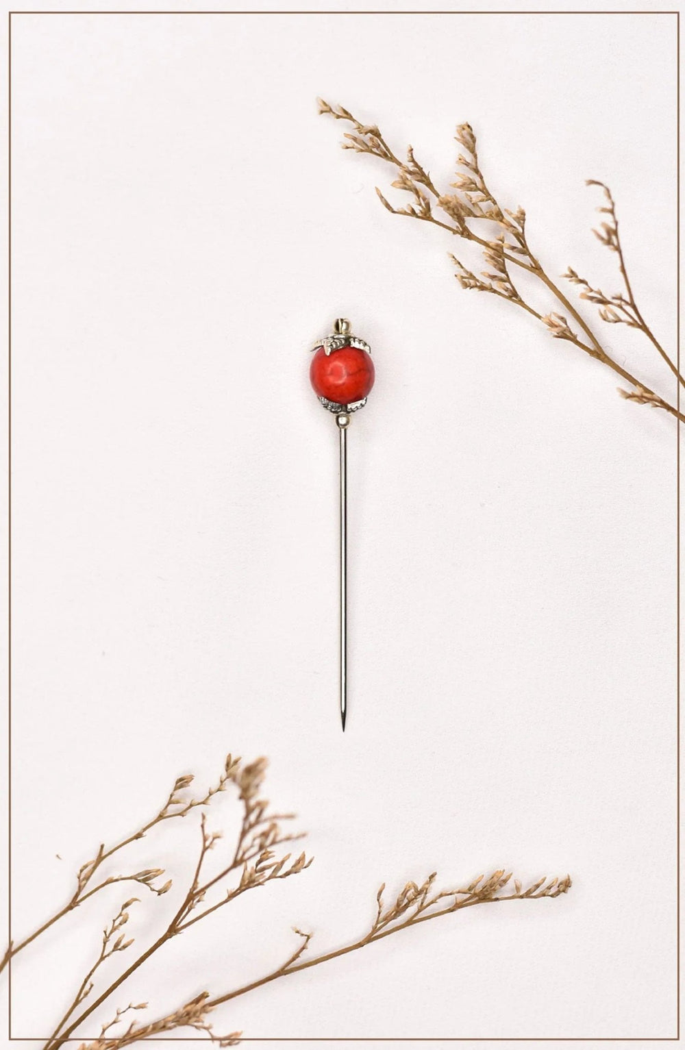 Red Magnesite Hijab Pin - Malbus