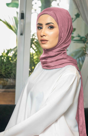 Rose Silk Hijab - Malbus