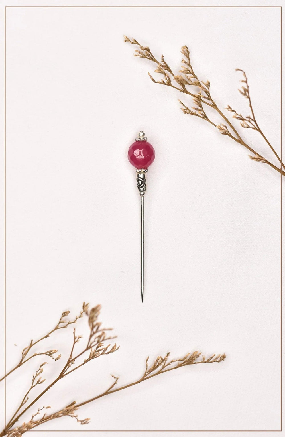 Ruby Crystal Hijab Pin - Malbus