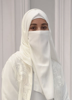 White Niqab - Malbus