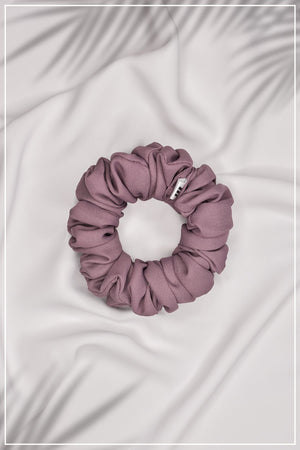 Mauve Textured Scrunchie - Malbus