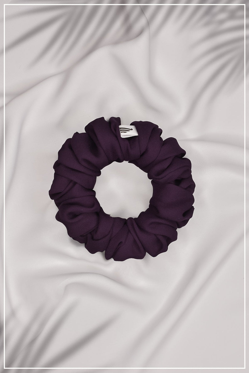 Plum Textured Scrunchie - Malbus