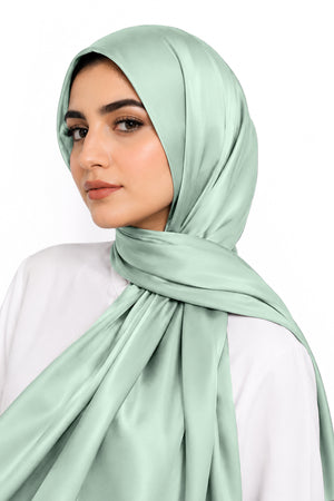 Mint Silk Hijab