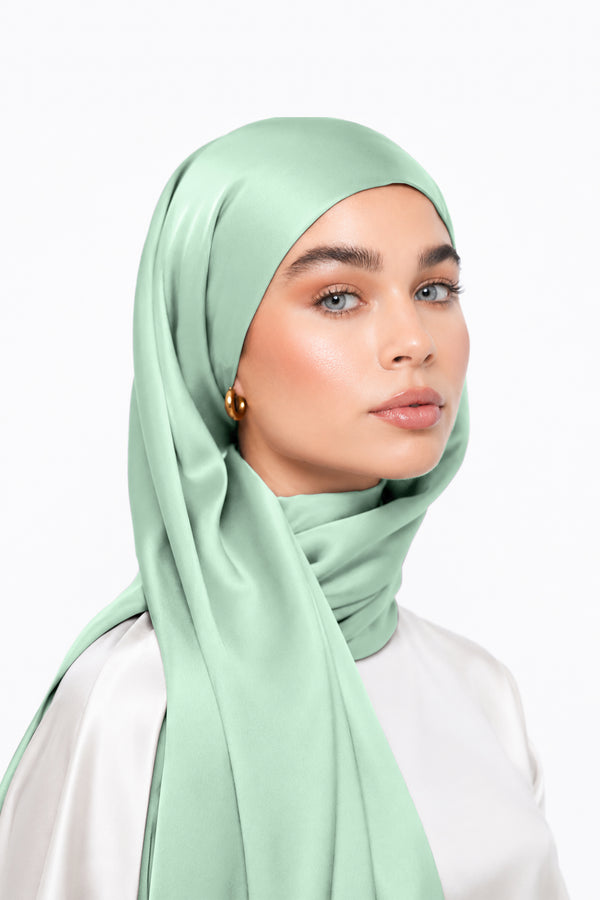 Mint Silk Hijab