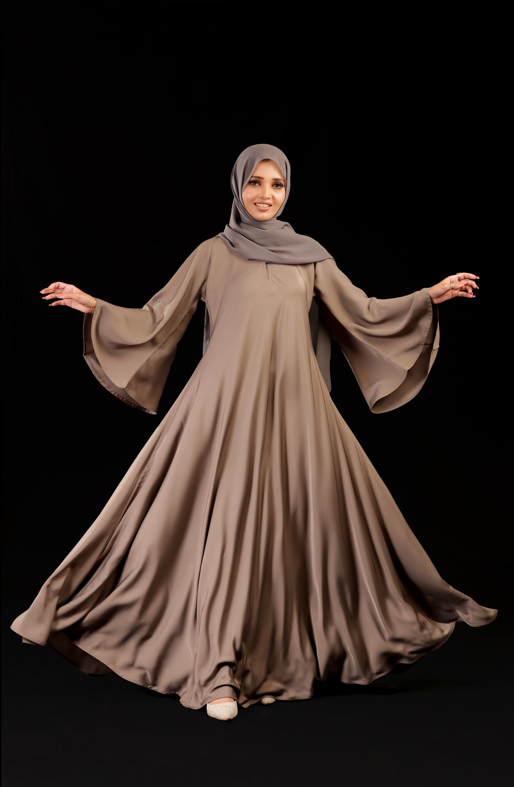 Plain Umbrella Abaya