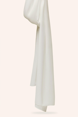 Luxe Chiffon Hijab - Ivory - Malbus