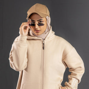 Warm Beige Zipper