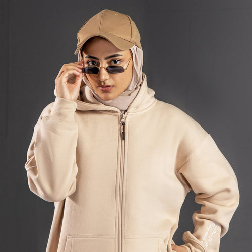 Warm Beige Zipper