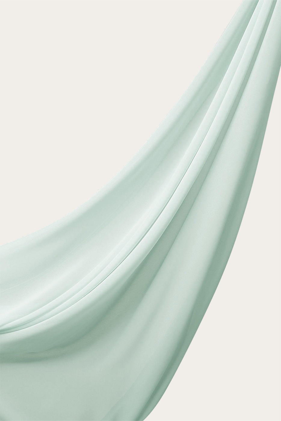 Luxe Chiffon Hijab - Mint - Malbus