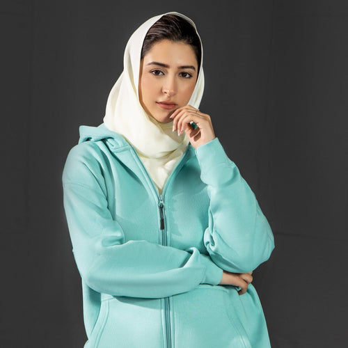 Teal Green Zipper