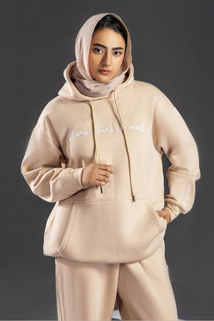 Warm Beige Hoodie
