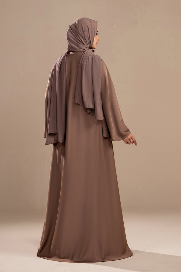 Beige - Umbrella Abaya