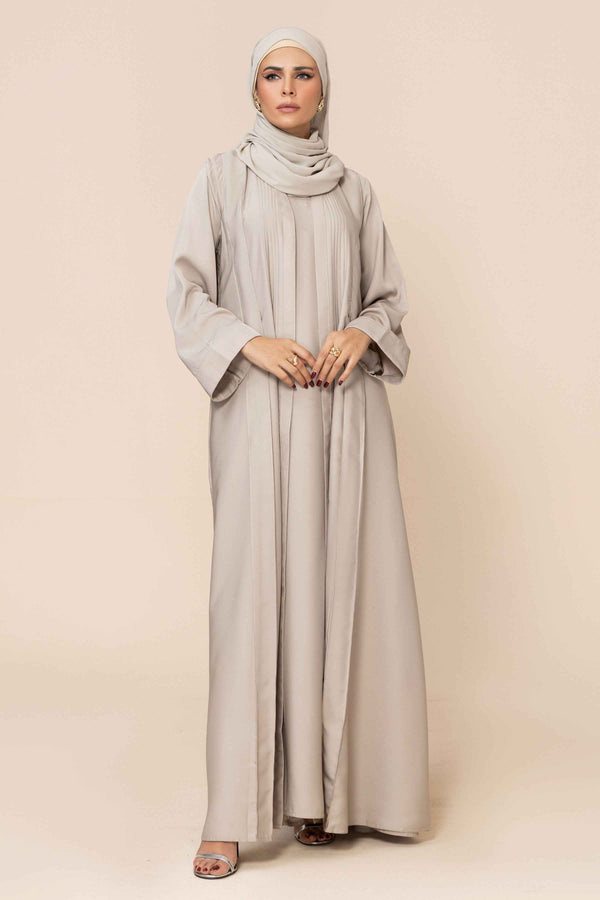 Beige Pleated