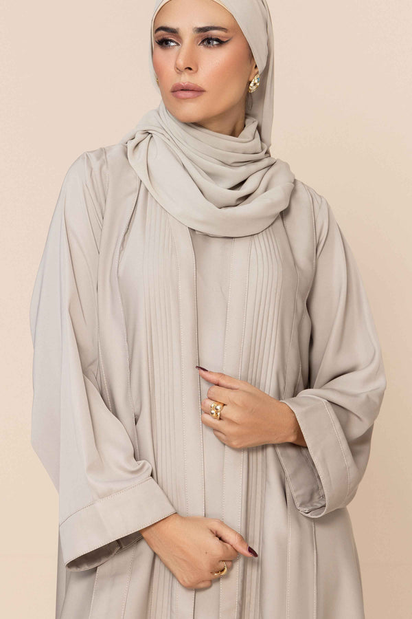 Beige Pleated