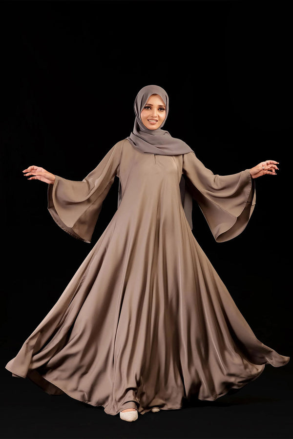 Beige Umbrella Abaya