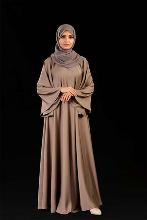 Beige Umbrella Abaya