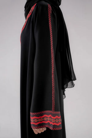 Black Nomad Silk Edge Abaya
