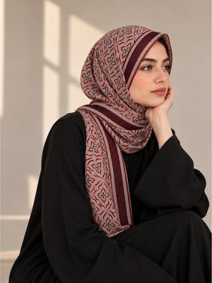 Blush Mosaic Luxe Lawn Hijab