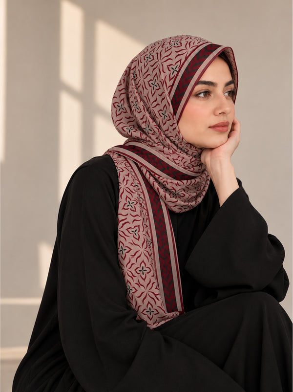 Blush Mosaic Luxe Lawn Hijab