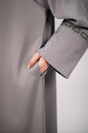 Bosphorus Sage Panel Abaya