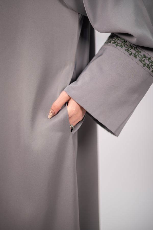 Bosphorus Sage Panel Abaya