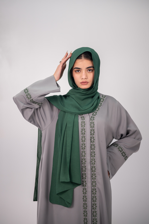 Bosphorus Sage Panel Abaya