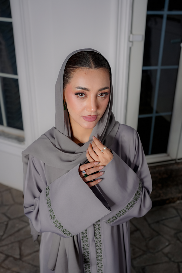 Bosphorus Sage Panel Abaya