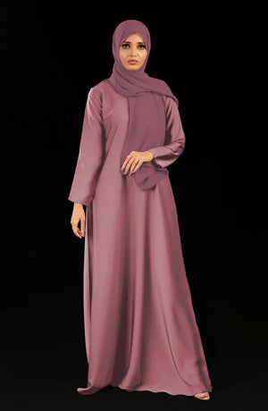 Abaya fermée devant uni