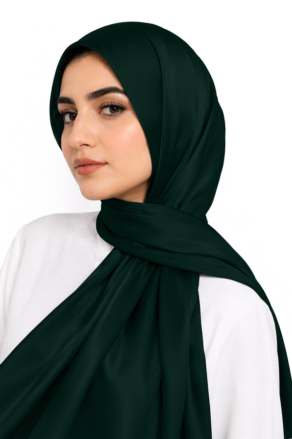 Emerald Silk Hijab