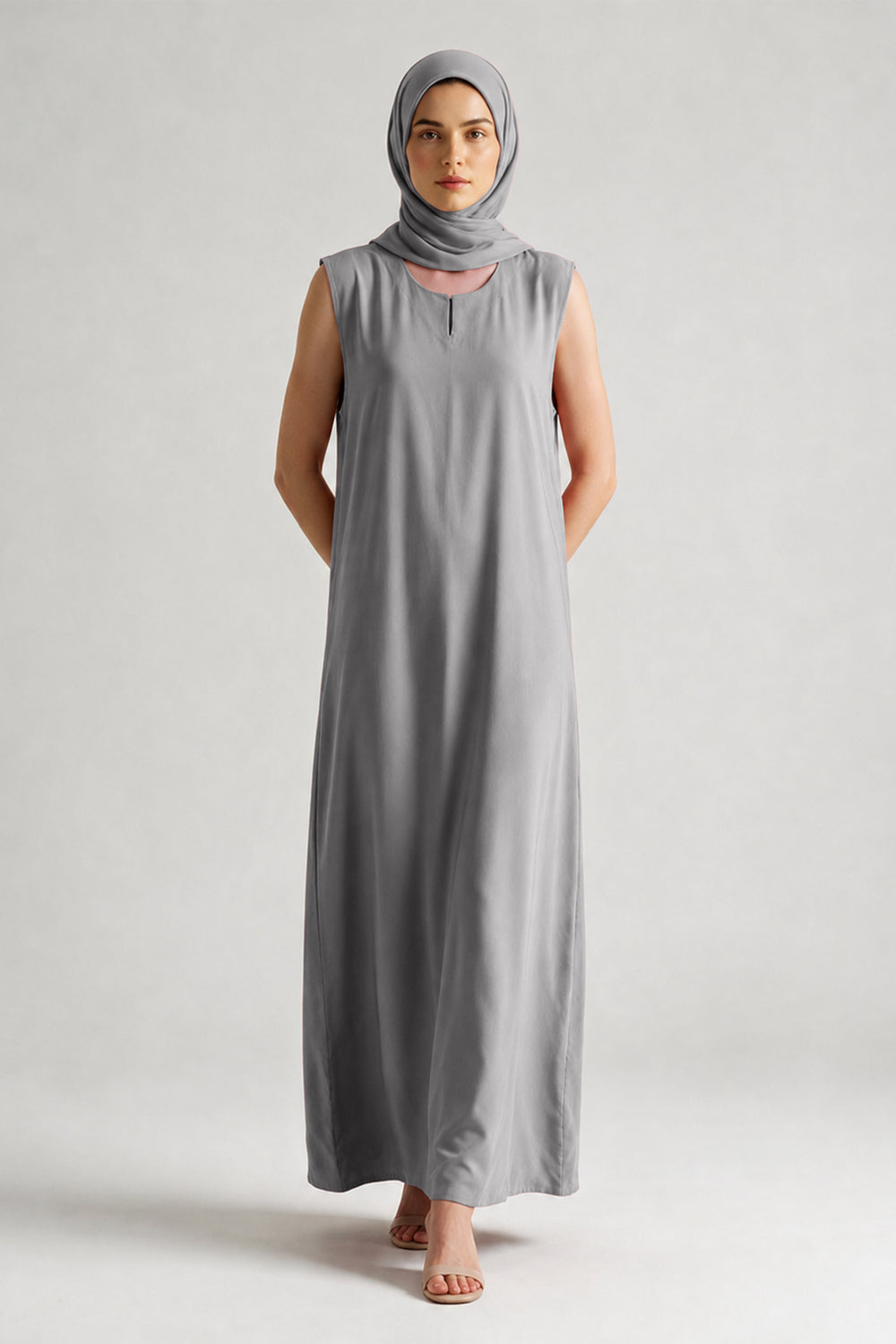 Grey - Slip dresses