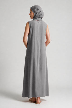Grey - Slip dresses