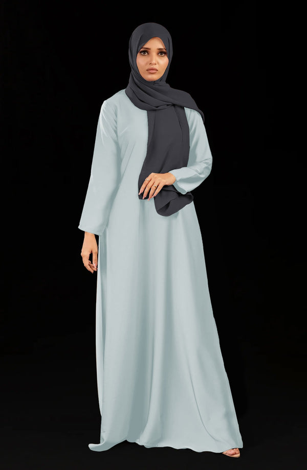 Abaya fermée devant uni