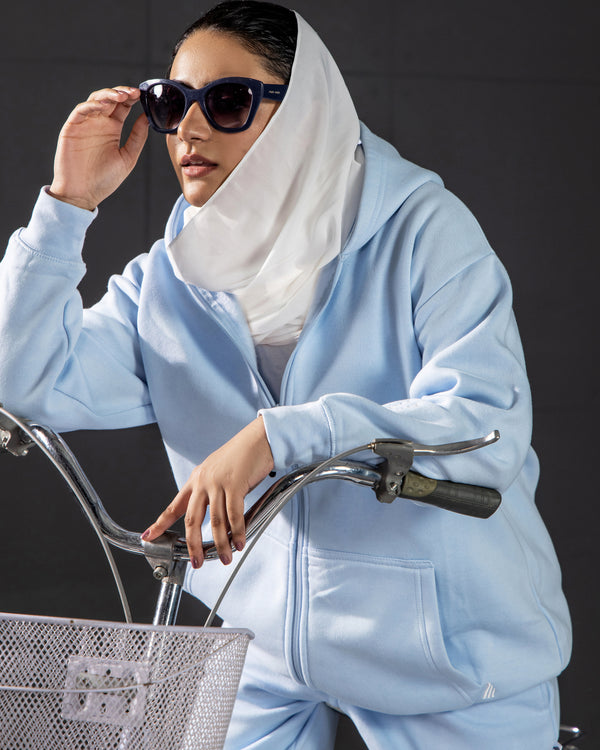 Ice Blue Zipper