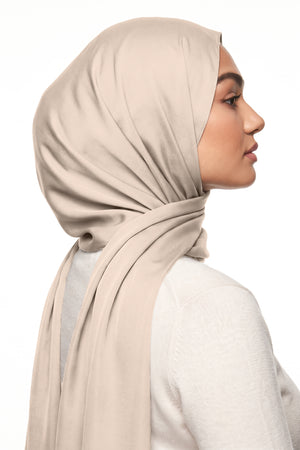 Ivory Silk Hijab