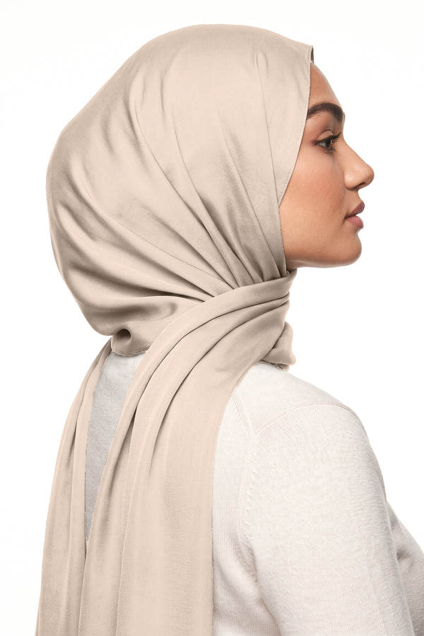 Ivory Silk Hijab