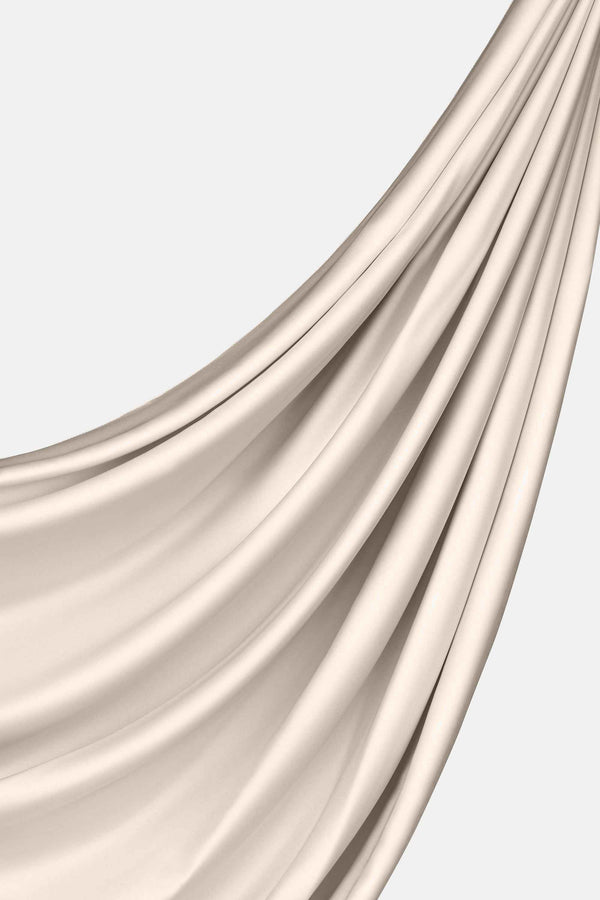 Ivory Silk Hijab