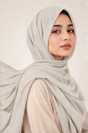 Luxe Chiffon Hijab - Ivory