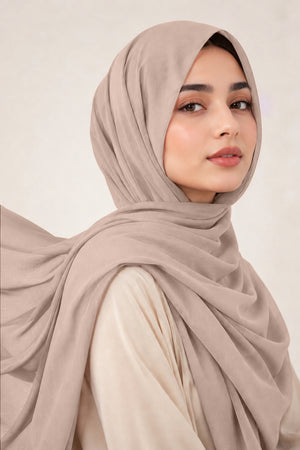Luxe Chiffon Hijab - Pearl